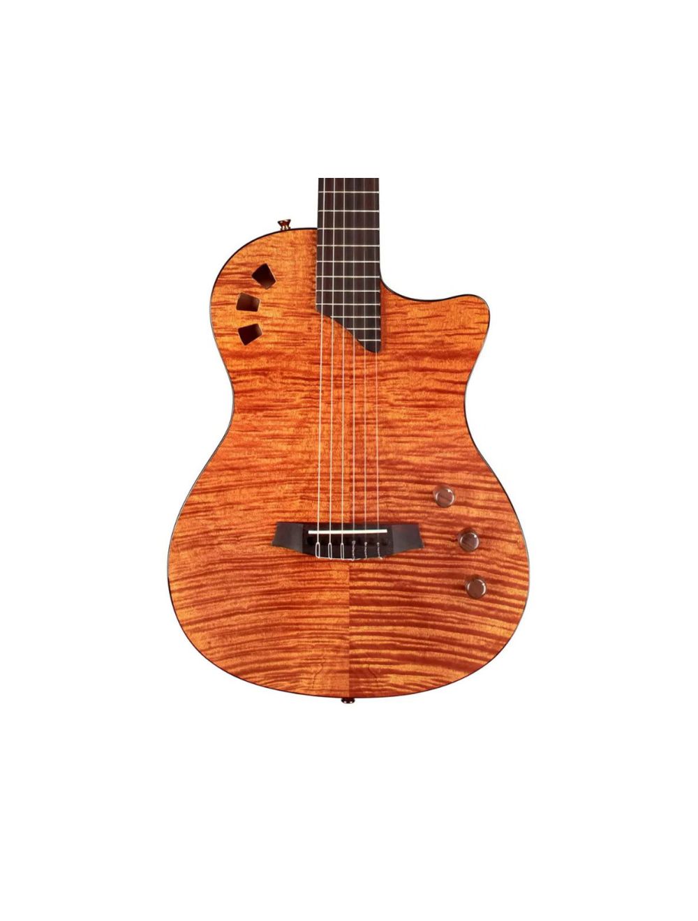 Cordoba Fusion Stage Cutaway A/E Nylon String Guitar - Natural Amber - B-Stock