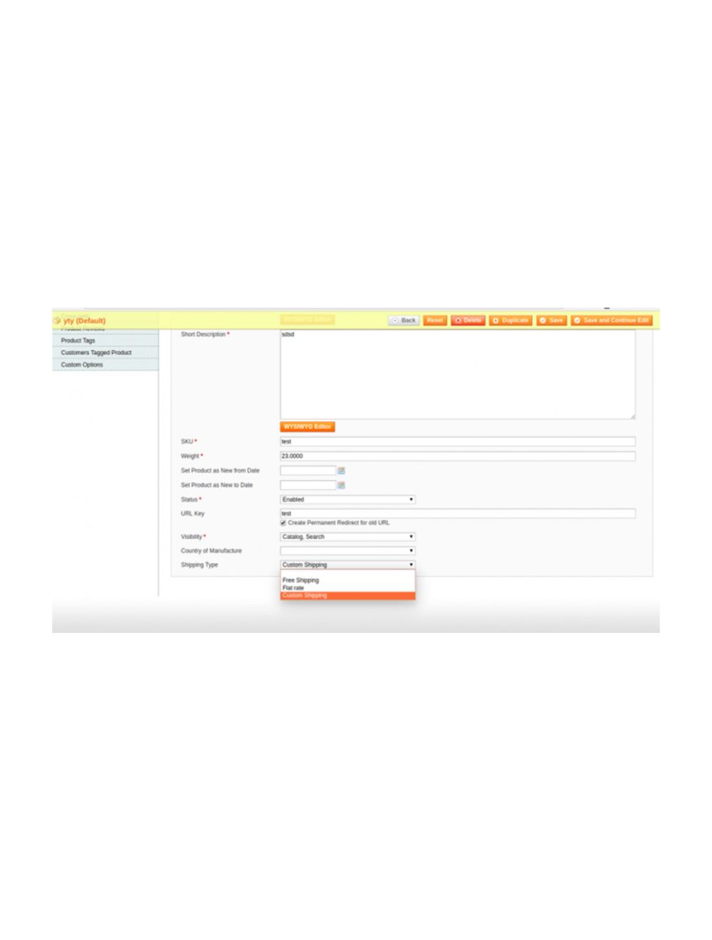 Custom Shipping Charge