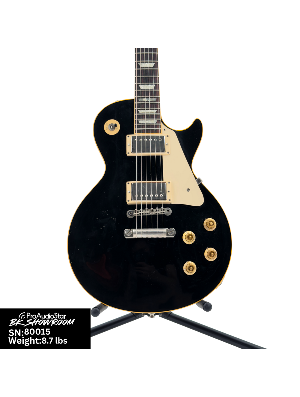 Used Gibson 2000 Custom Shop '58 Les Paul Reissue R8 - Blacktop w/OHSC