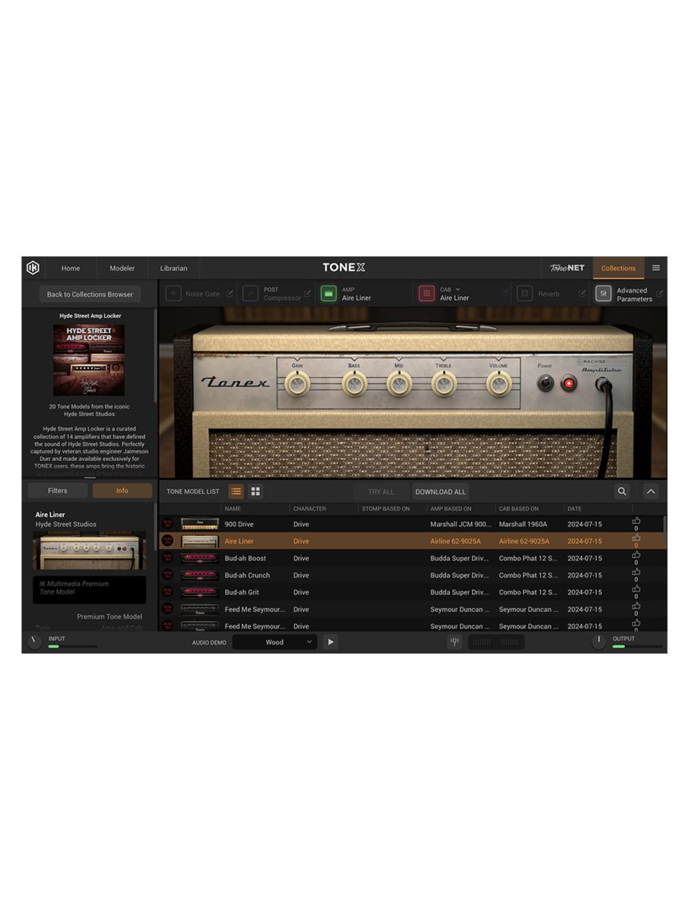 IK Multimedia TONEX Hyde Street Collections: Amp Locker