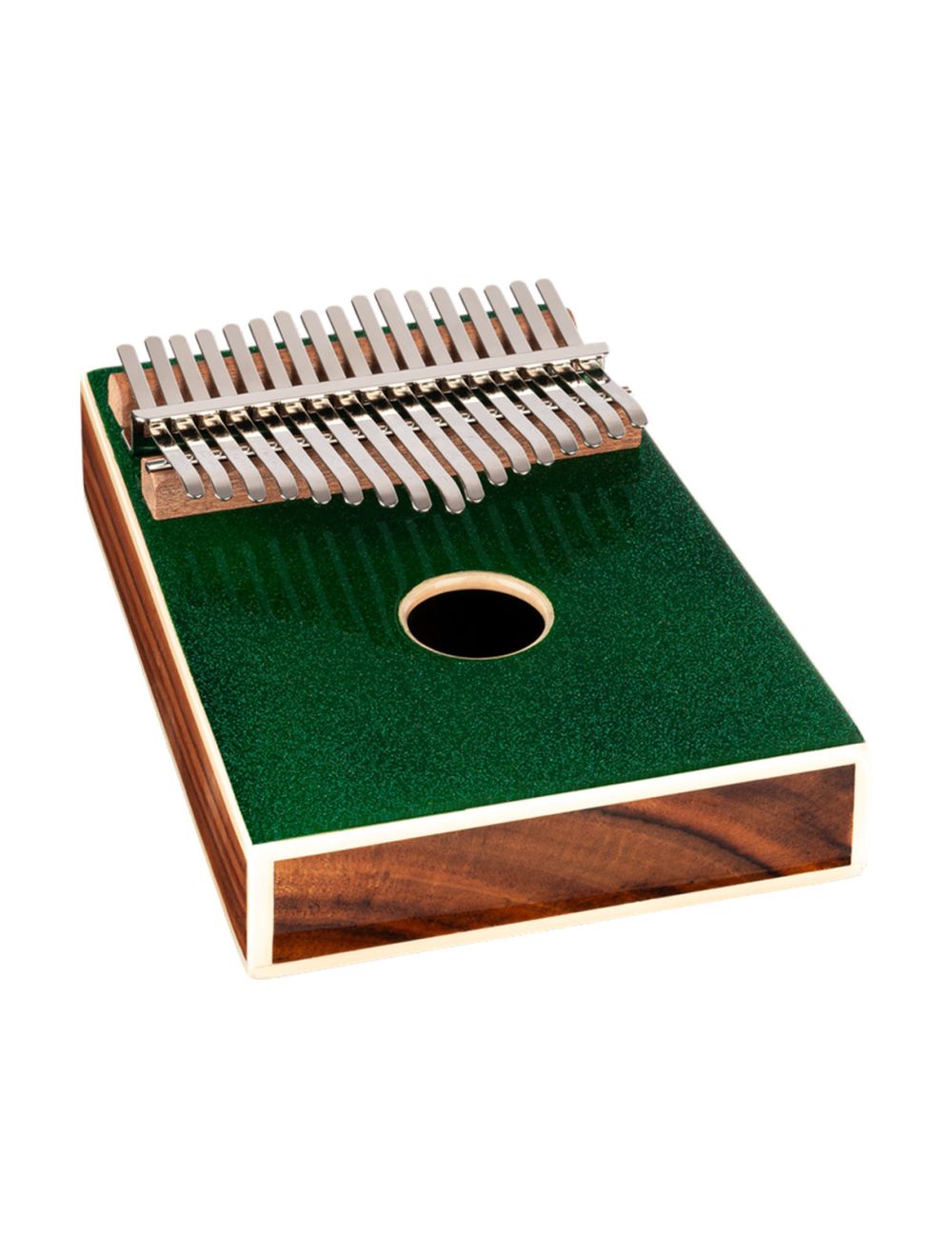 Ortega Guitars OKB4-MGR 17 Key Kalimba C Major - Metallic Green
