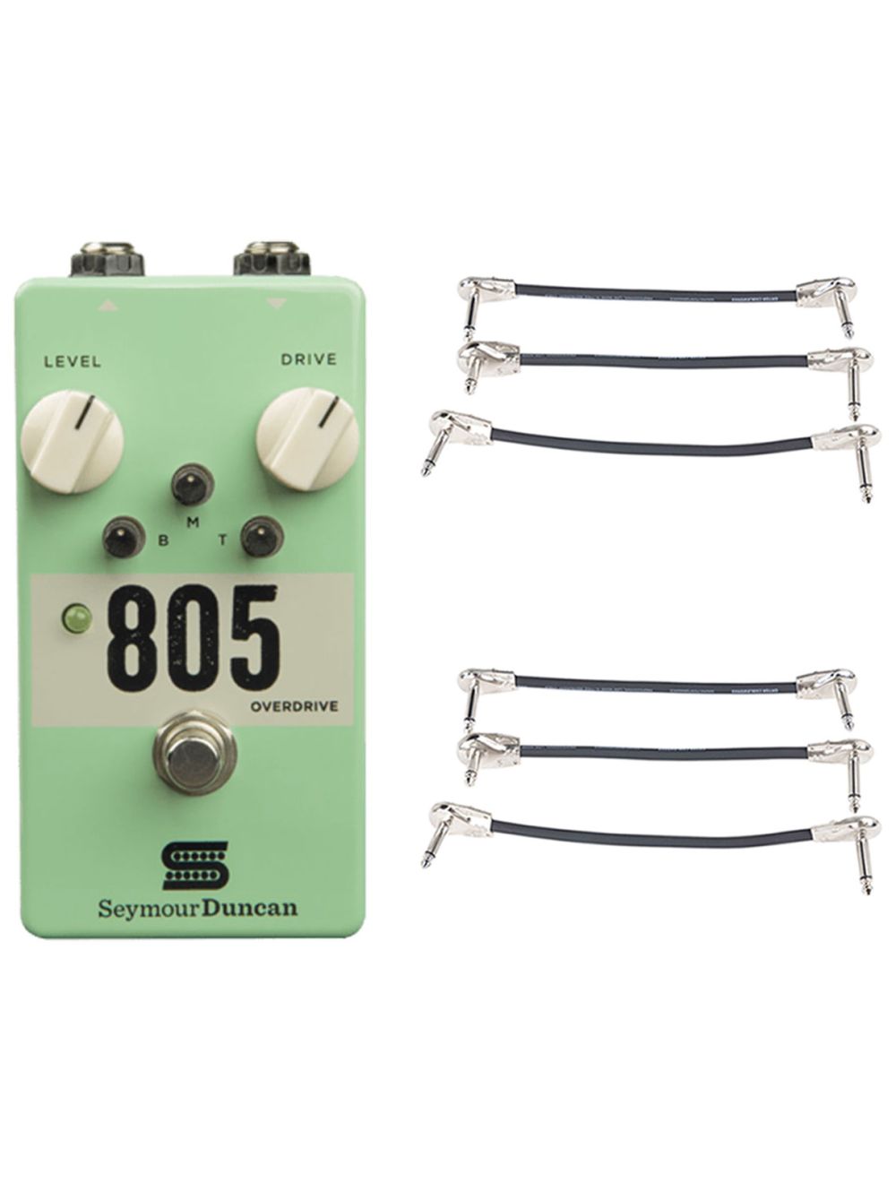 Seymour Duncan 805 Overdrive Pedal + 2x Gator Patch Cable 3 Pack