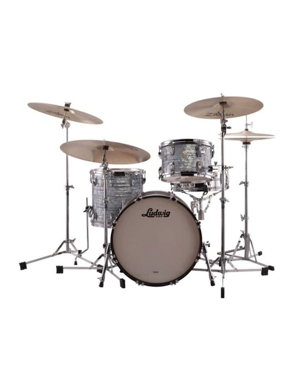 Ludwig Custom Maple Fab 3pc Shell Pack w/22" Kick - Sky Blue