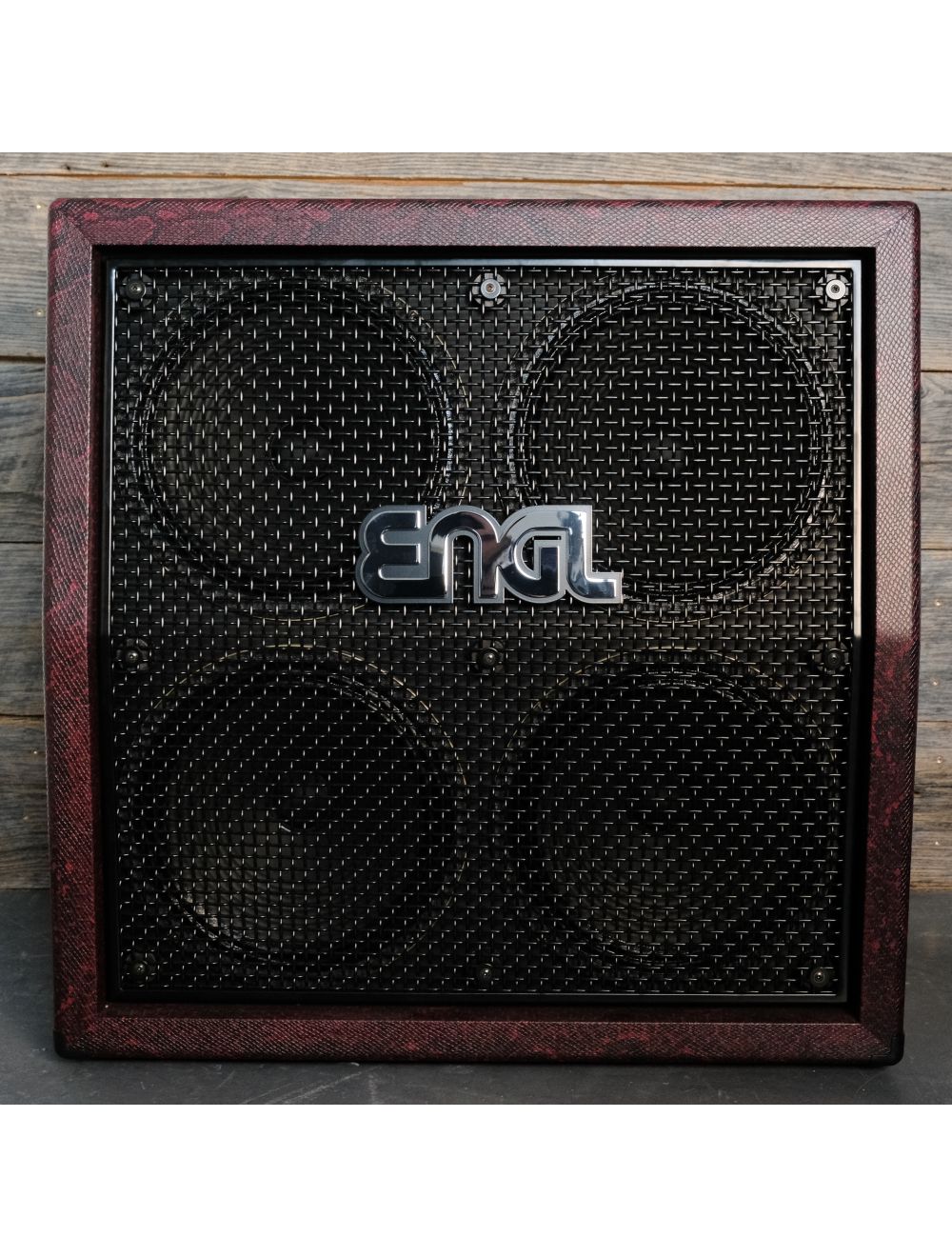 ENGL E412VSB Custom Shop Slant 4x12" Guitar Speaker Cabinet - Red Snakeskin