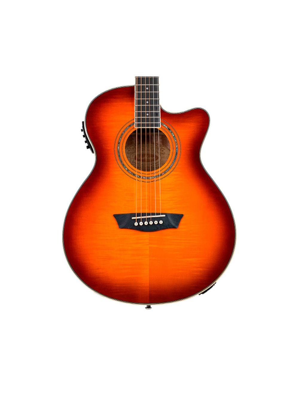 Red washburn acoustic guitar discount