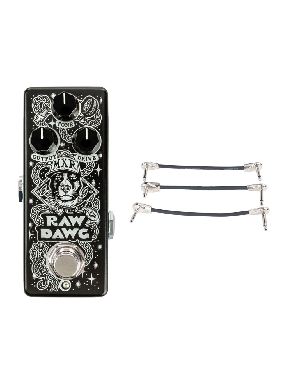 MXR EG74 Raw Dawg OD + Gator Patch Cable 3 Pack
