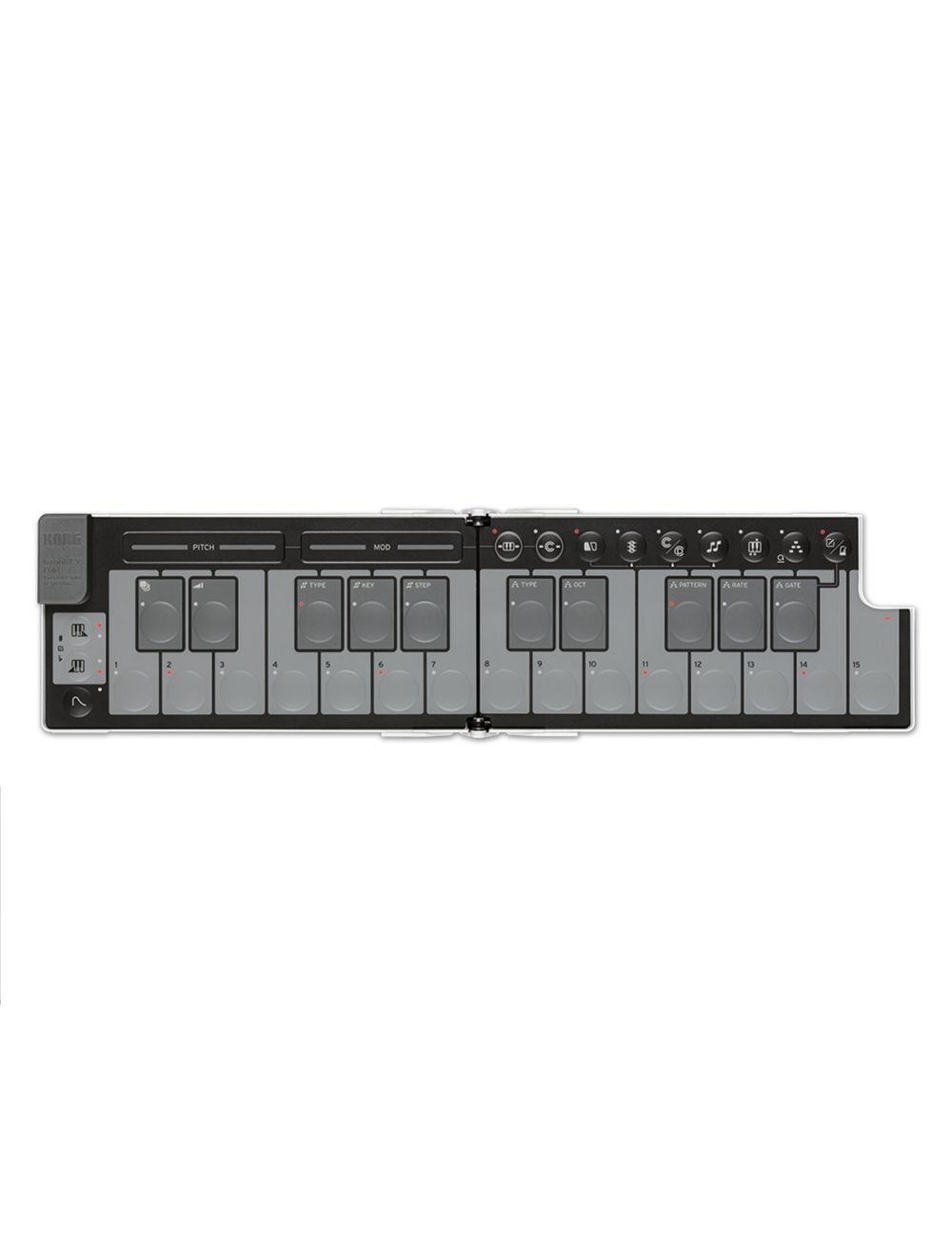 Korg nanoKEY Fold Foldable MIDI Keyboard - White