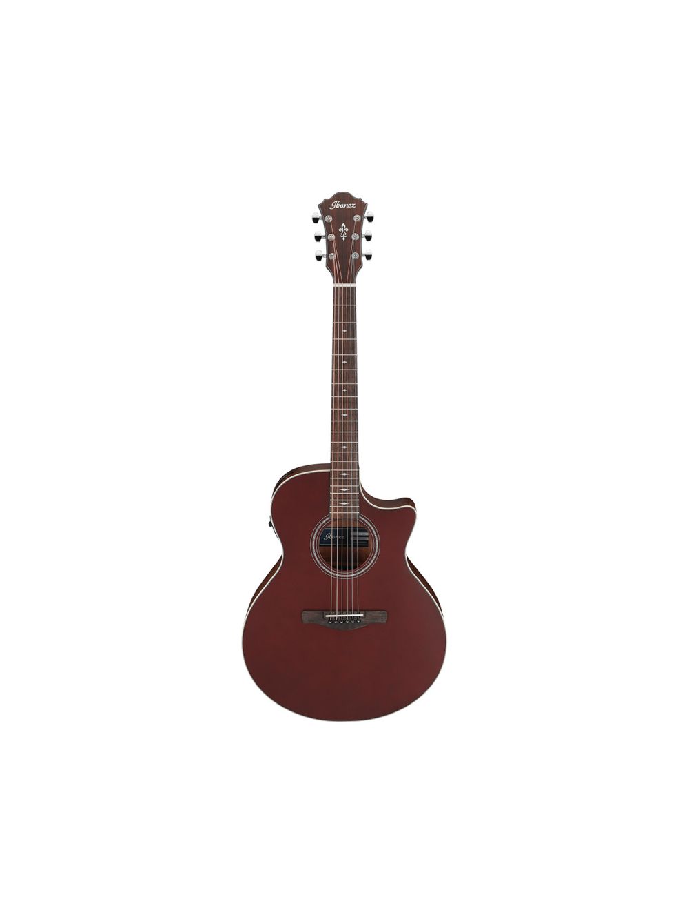 Ibanez AE100BUF Grand Auditorium A/E Guitar - Burgundy Flat