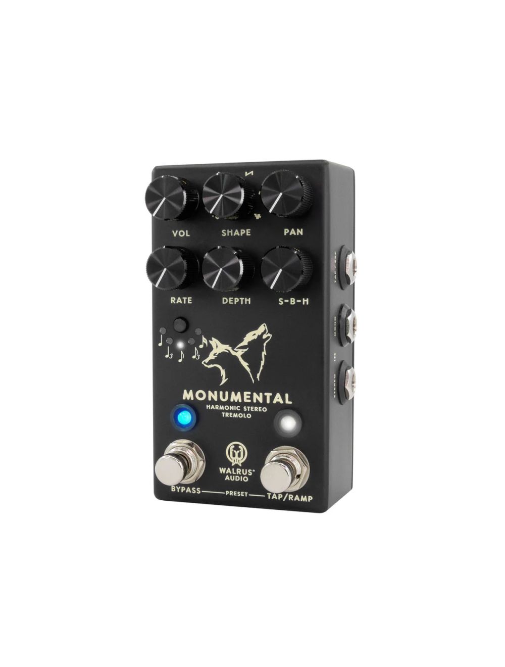 Walrus Audio Monumental Stereo Harmonic Tap Tremolo Pedal - Black - Open Box