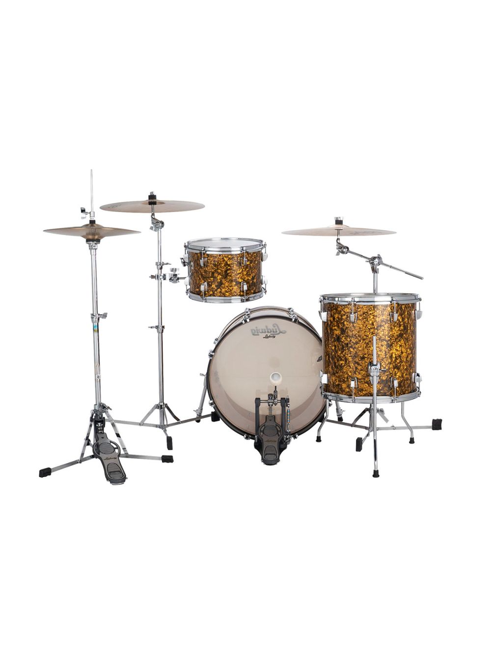 Ludwig Neusonic Downbeat 3-pc Shell Pack w/ 20" Kick - Butterscotch Pearl