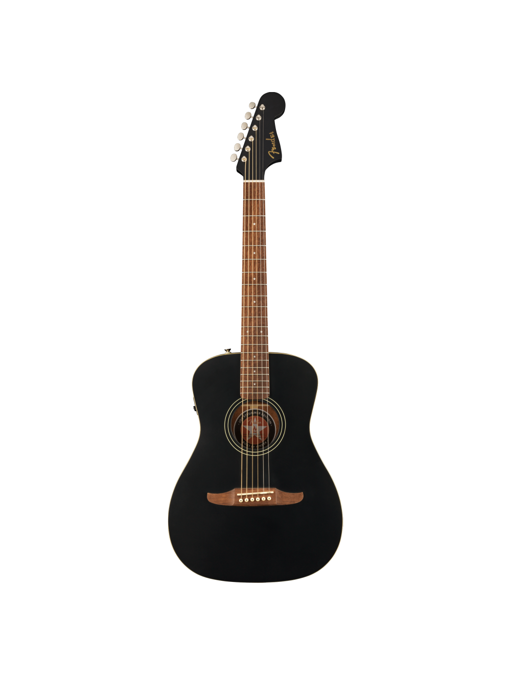 Fender Joe Strummer Campfire Acoustic Guitar - Matte Black w/ Walnut FB