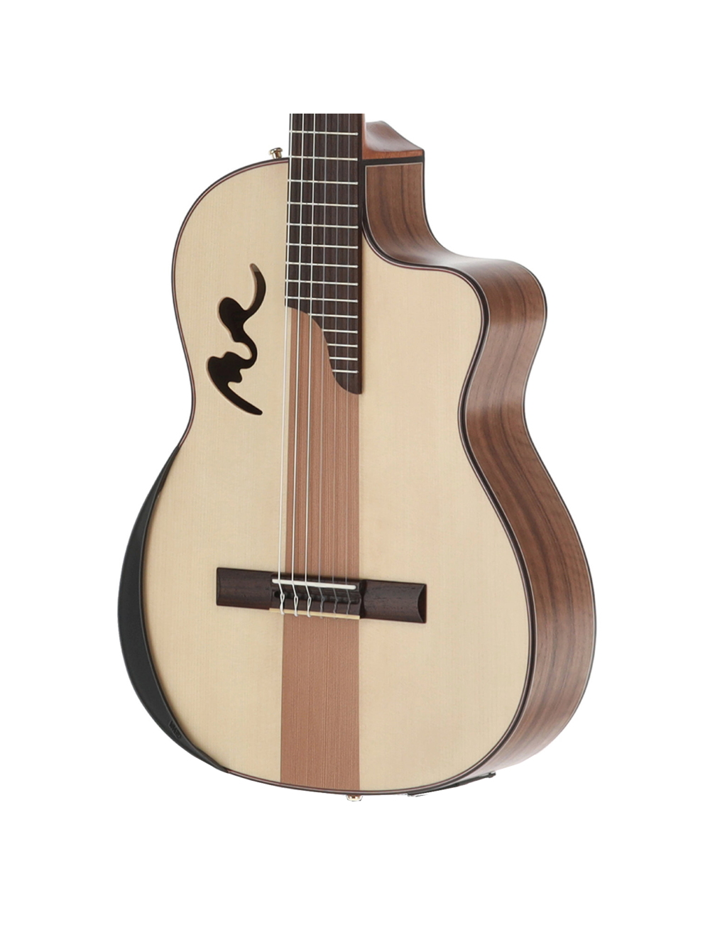 Manuel Rodriguez Café Cortado A/E Guitar - Curly Walnut Satin - Open Box