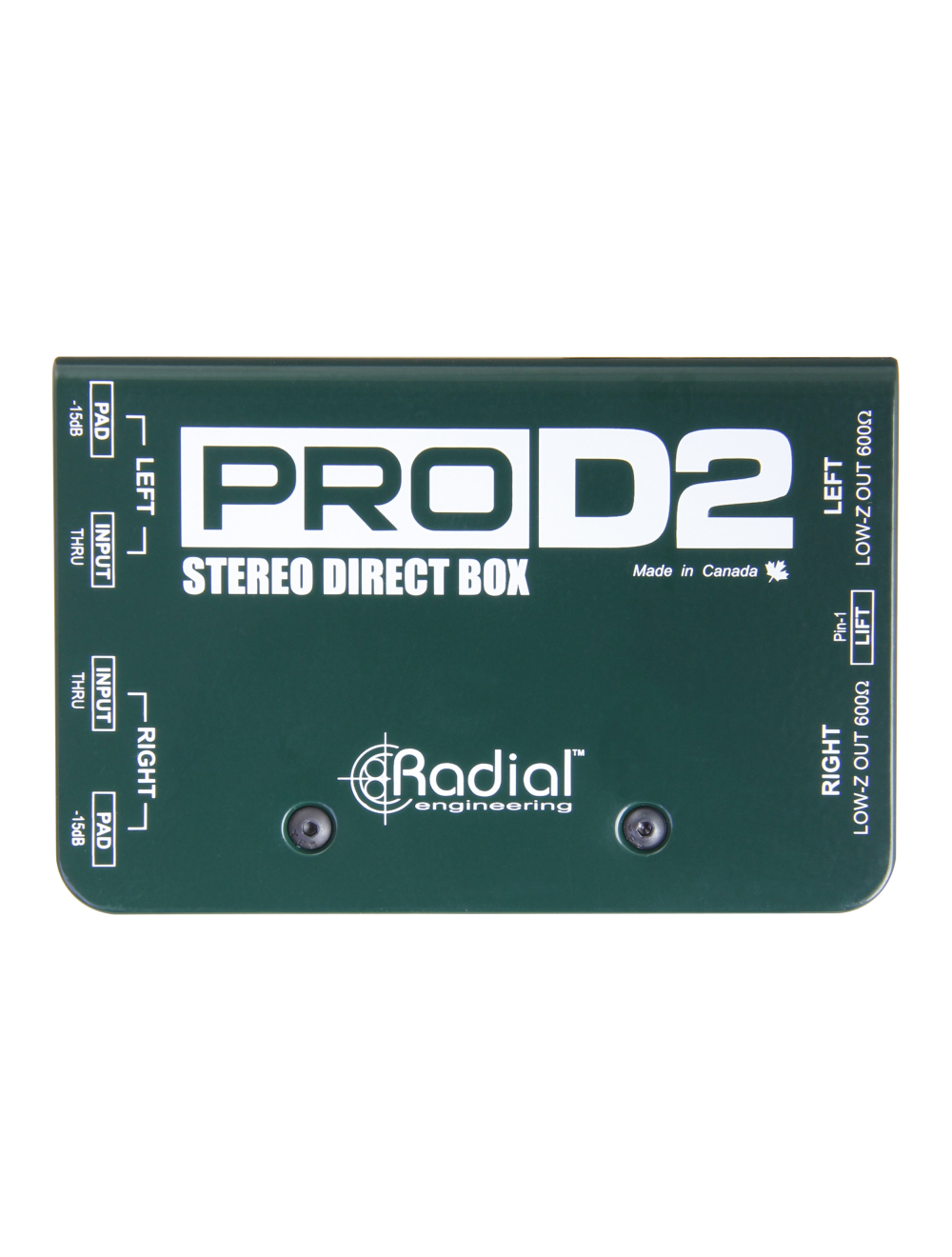 Radial ProD2 Stereo Passive Direct Box - Open Box