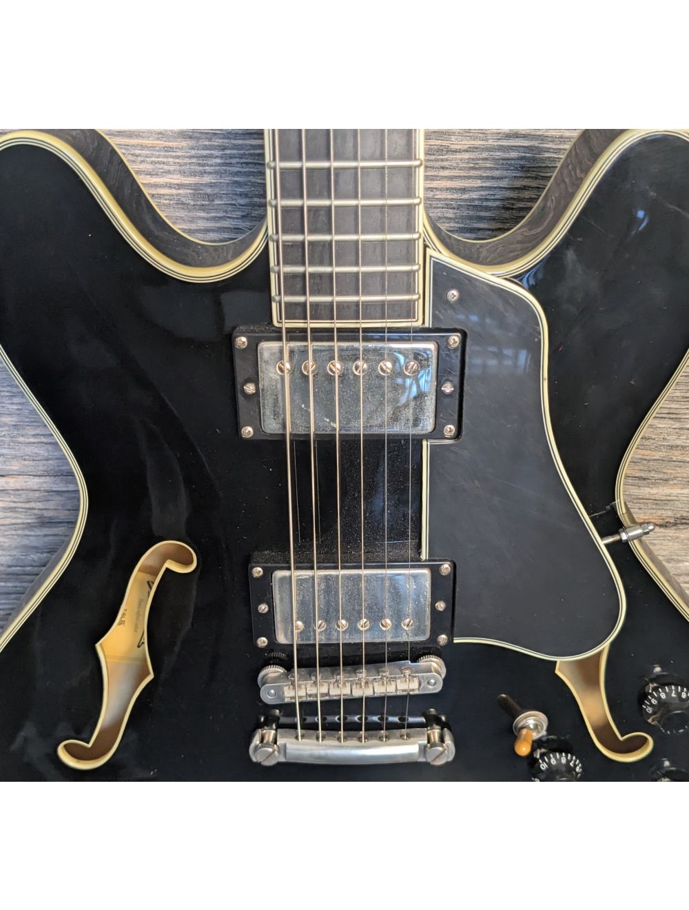 Used Eastman T846 Semi-Hollowbody Guitar - Black w/Upgrades & Case