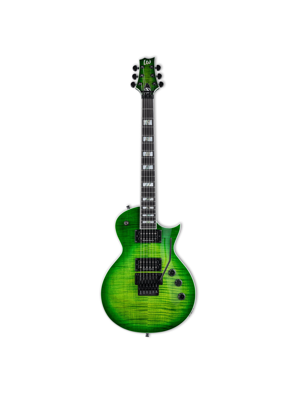 ESP LTD Alex Skolnick AS-1FR FM Electric Guitar - Lime Burst - B-Stock