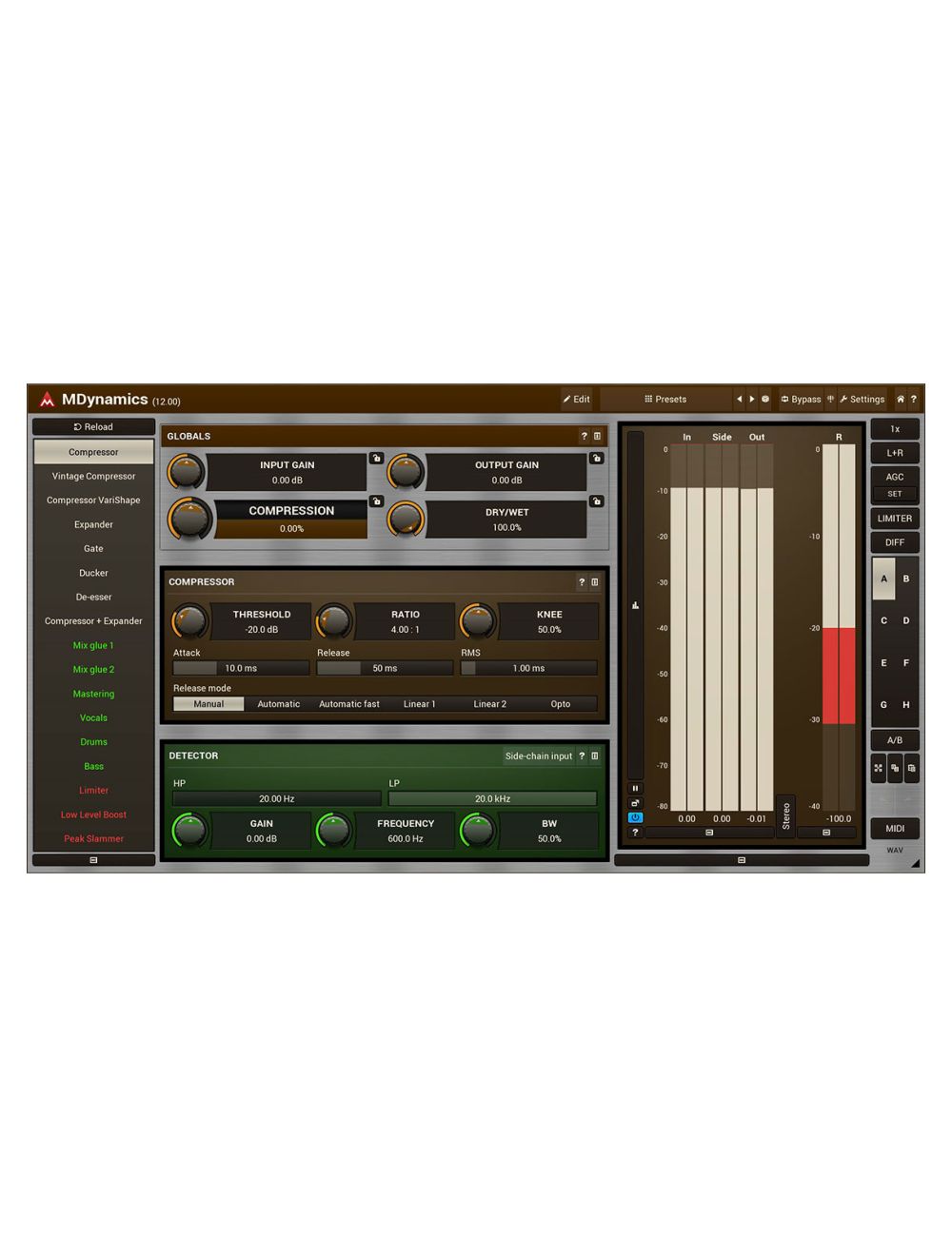 Melda MDynamics Compressors, Expanders, Gates