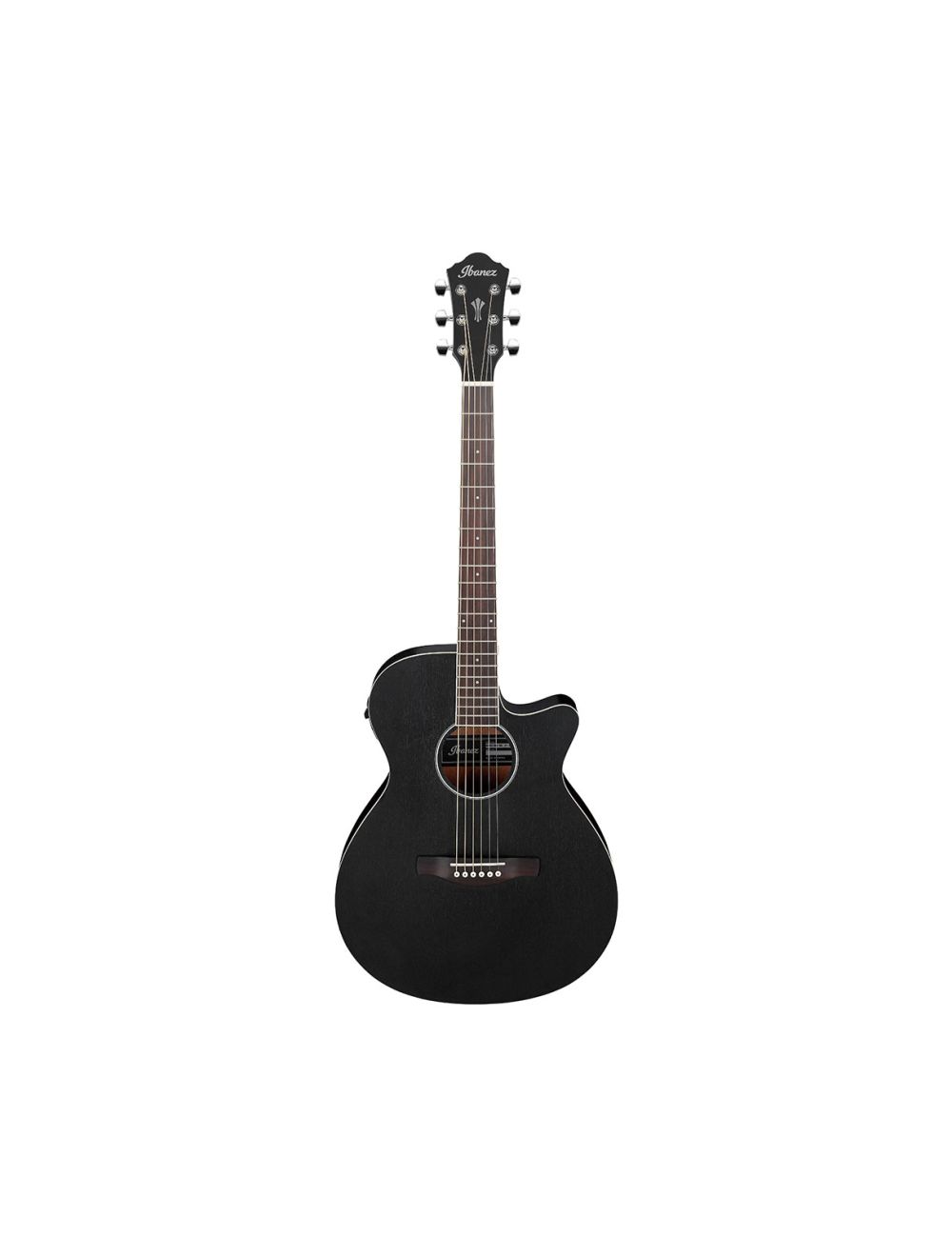 Ibanez AEG7MHWK Acoustic Electric Guitar Weatherd Black Open Pore