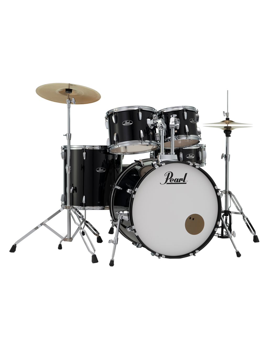 Pearl Roadshow 5-Pc Complete Drum Set w/22" Kick - Jet Black - Open Box