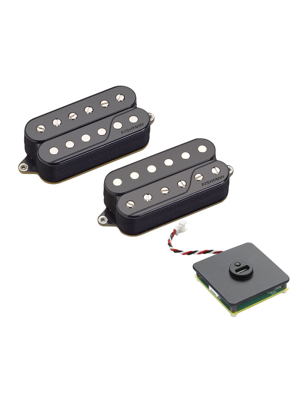 Fishman Fluence Classic Humbucker Open Core Black Set PRF-COC-SB2 + Rechargeable Battery Pack