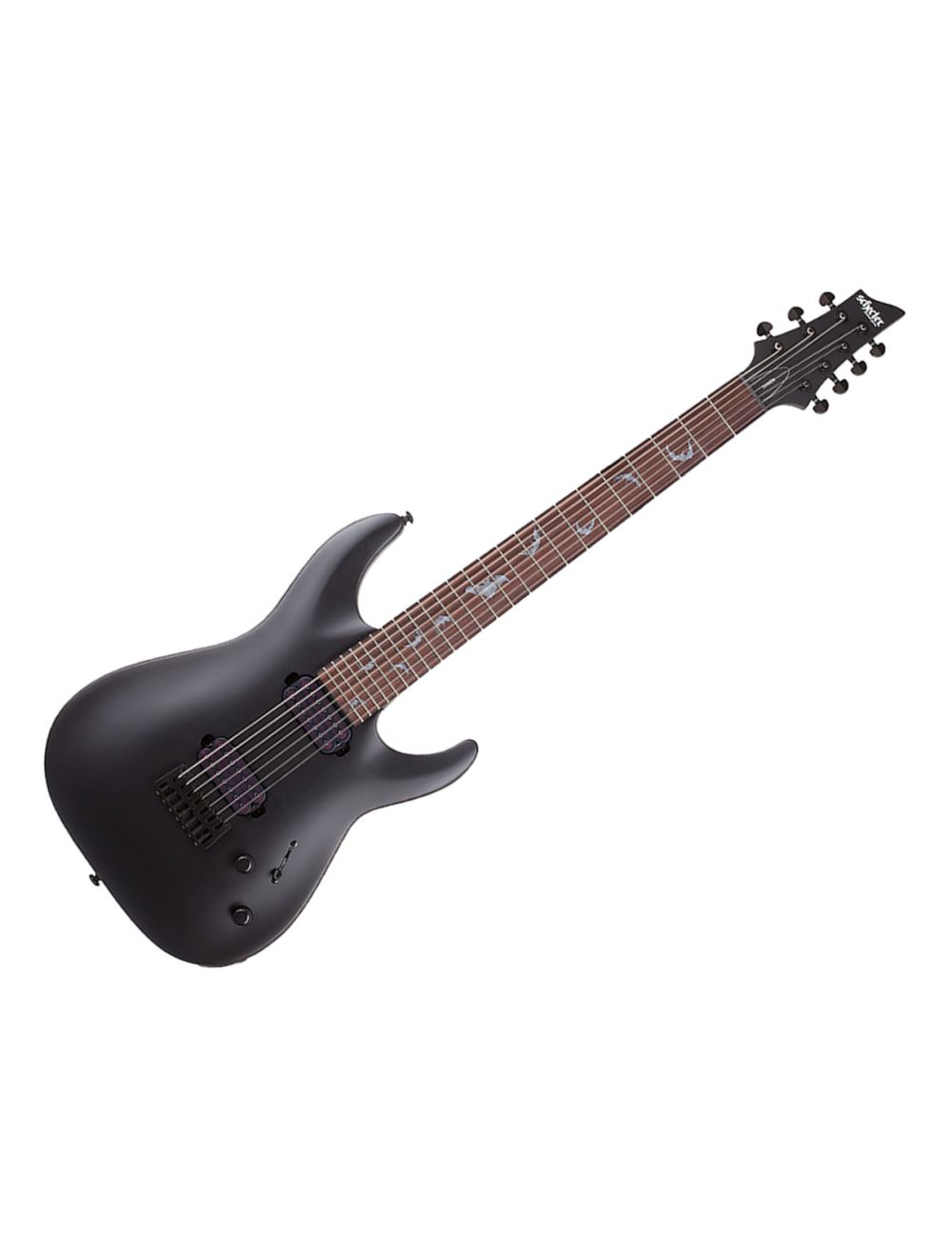 Schecter Damien-7 7-String Electric Guitar - Satin Black