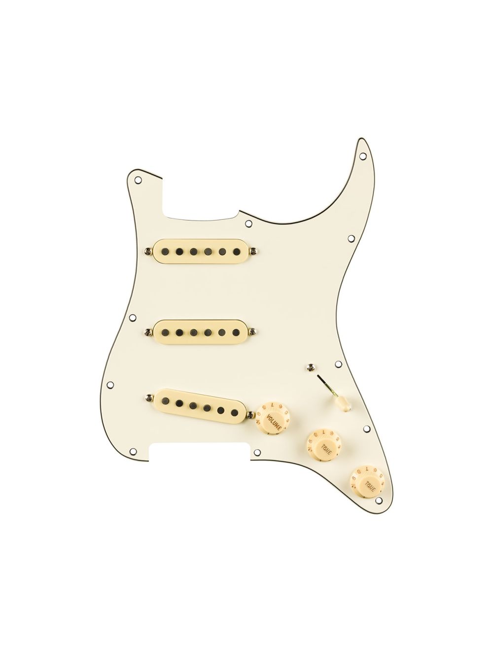 Used Fender Pre-Wired Strat Pickguard Pure Vintage '65 - Parchment