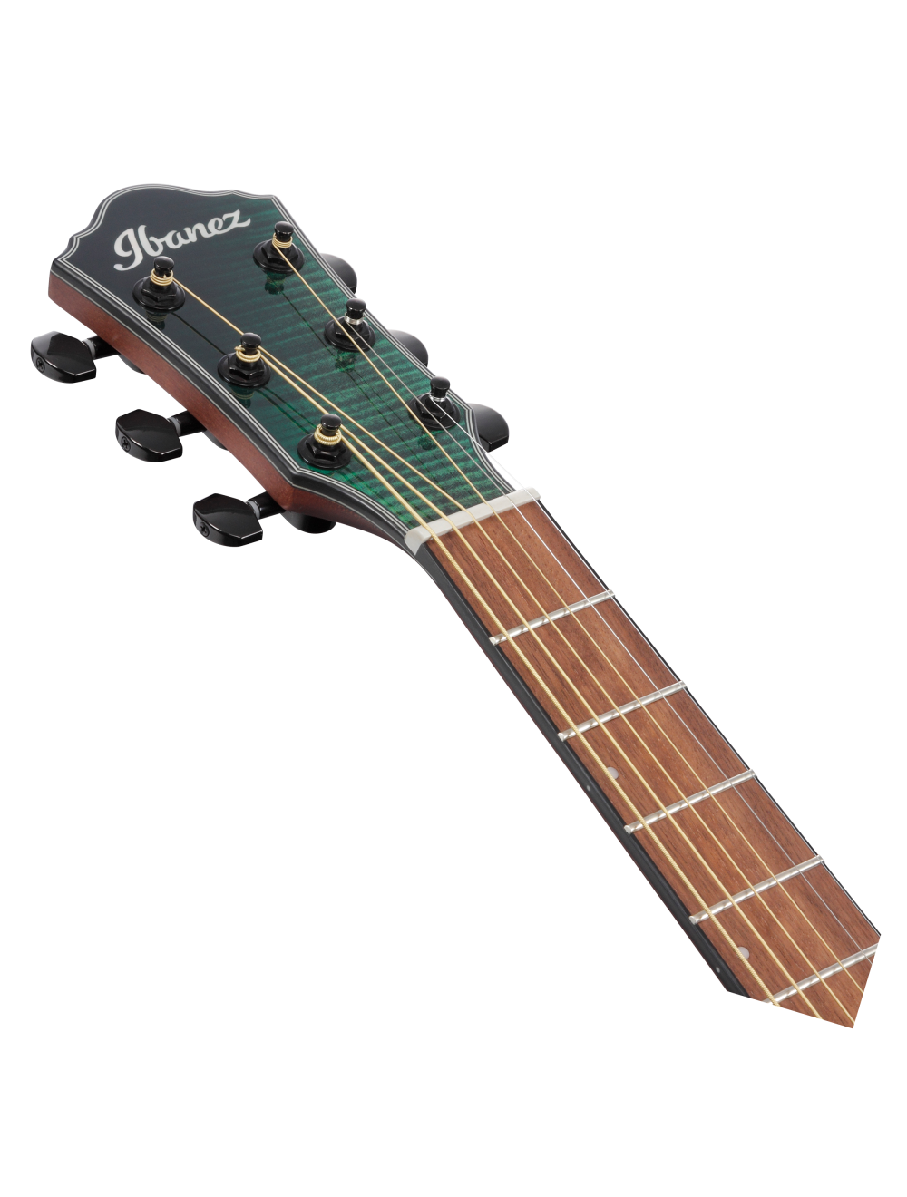 Ibanez AEWC32FM A/E Guitar - Dark Green Sunset Fade High Gloss