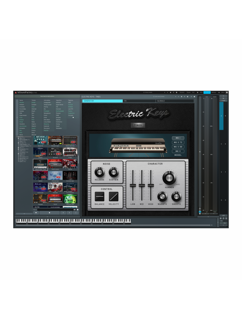 Melda Electric Keys - Tines