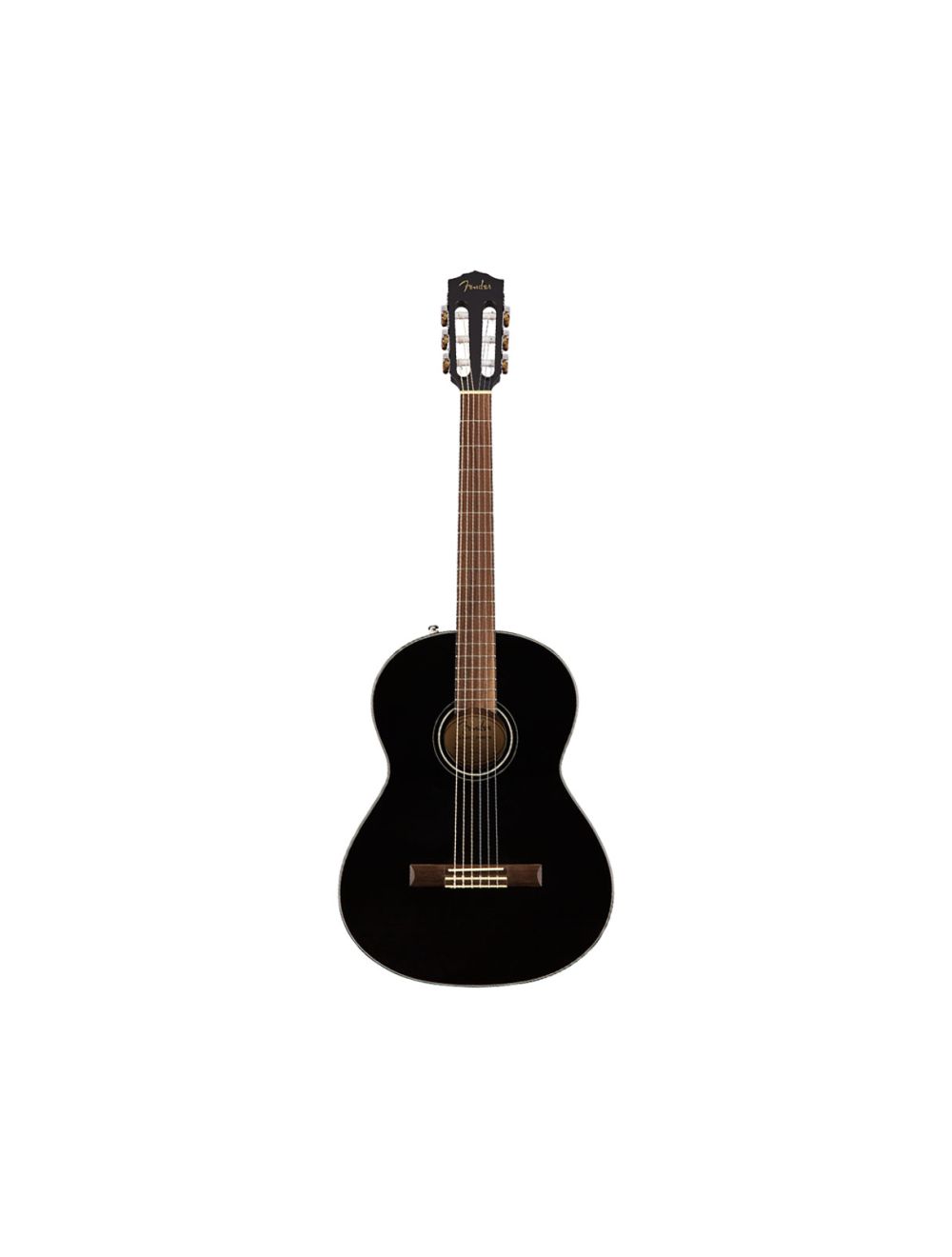 Fender CN-60S Nylon Acoustic Guitar - Black w/ Walnut FB