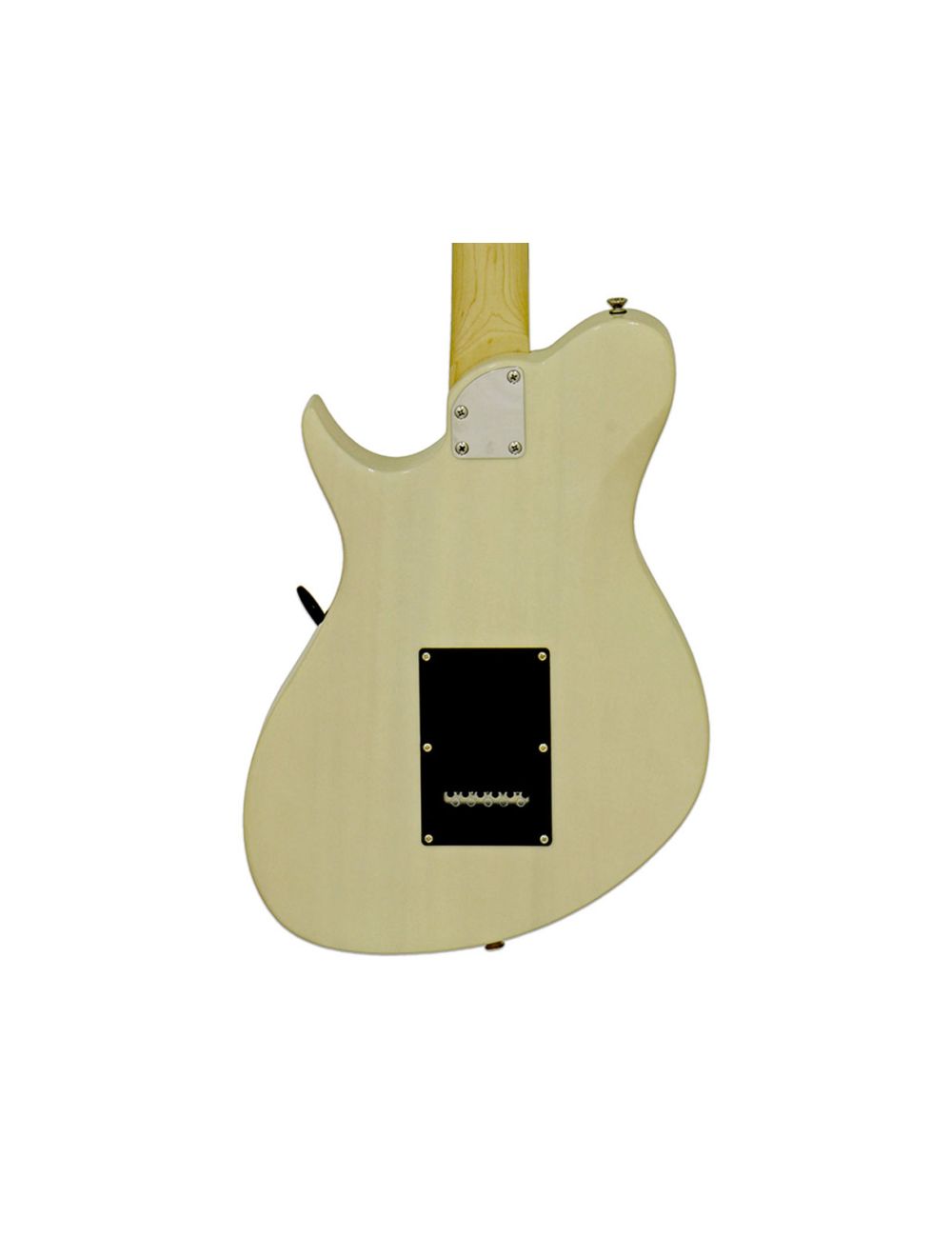 Aria Pro II J-B'Tone Jet Series Baritone Guitar - See Thru Vintage White