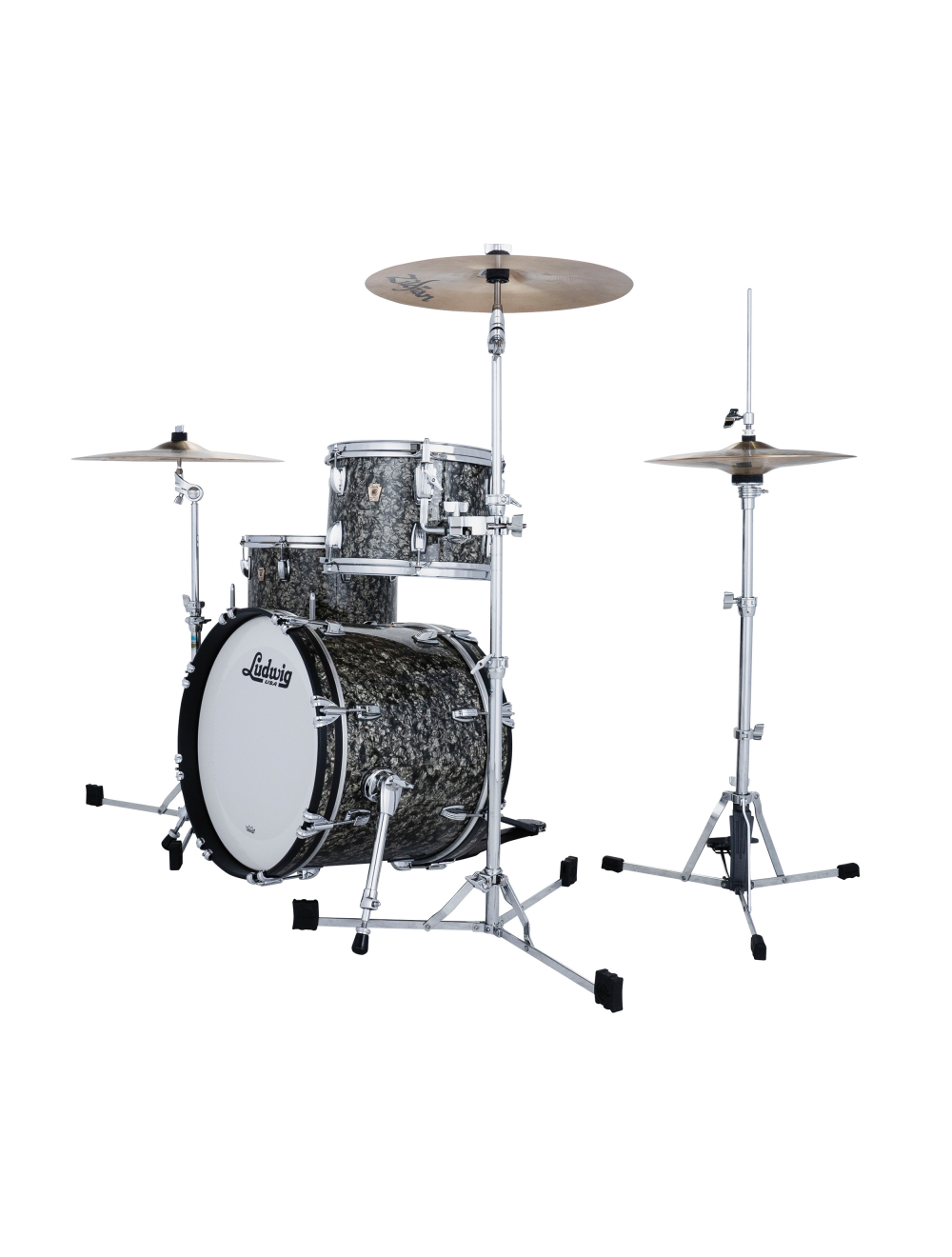 Ludwig Classic Maple Jazzette 3-Piece Drum Kit w/ 18" Kick - Moss Green