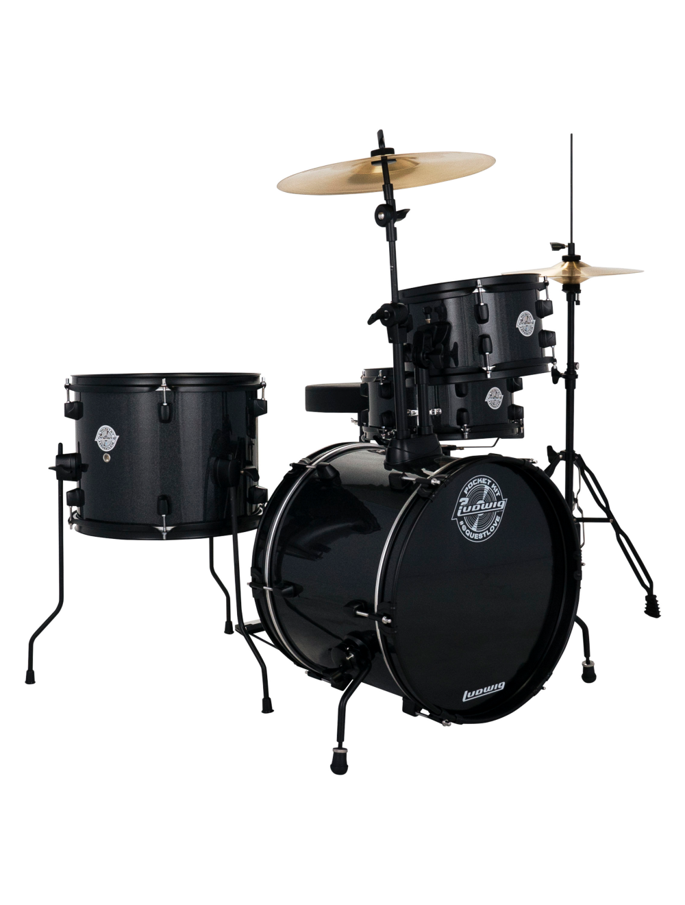 Ludwig Pocket Kit 4-Piece Shell Pack w/16" Kick - Moon Dust