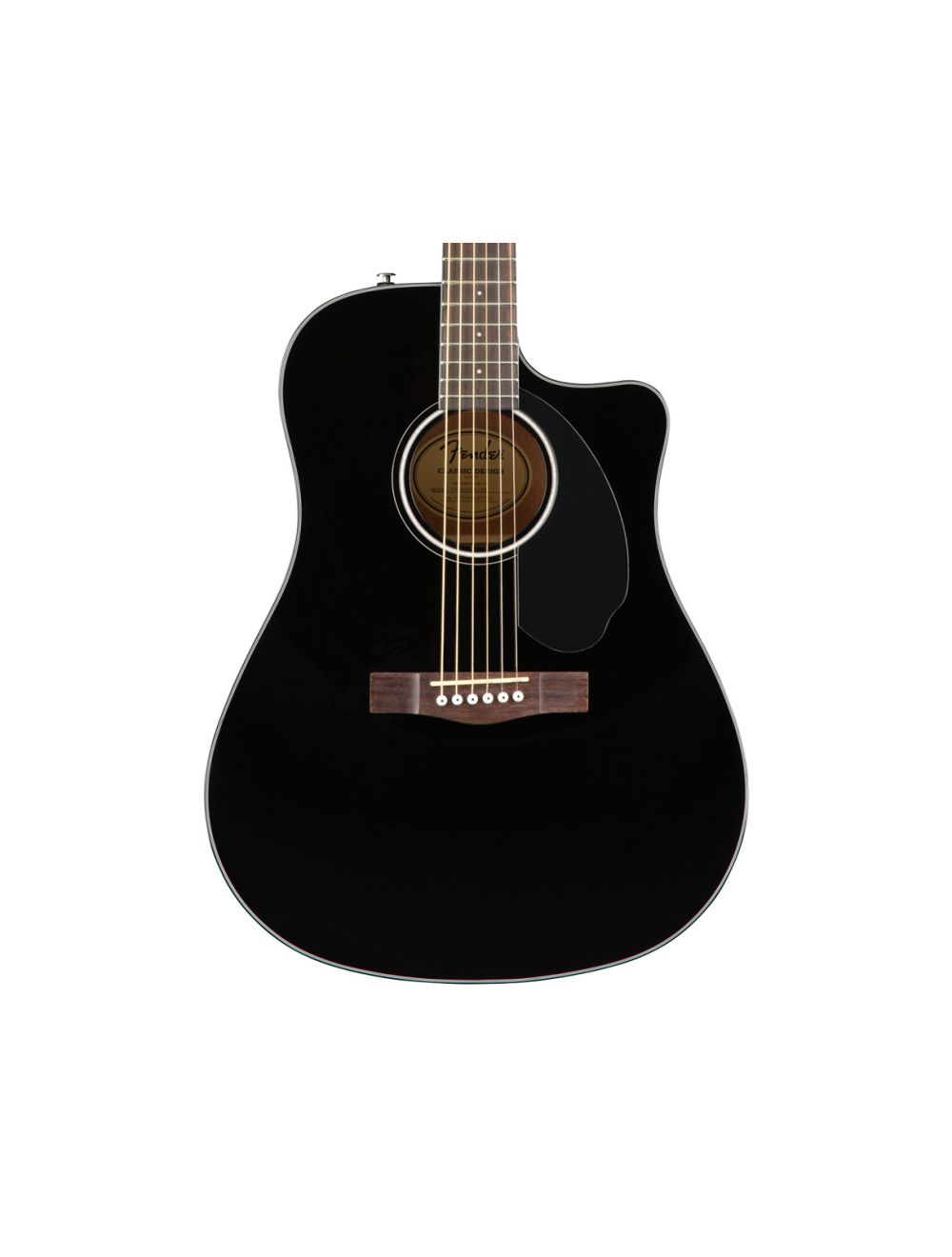 Used Fender CD-60SCE Dreadnought - Black w/ Walnut Fingerboard