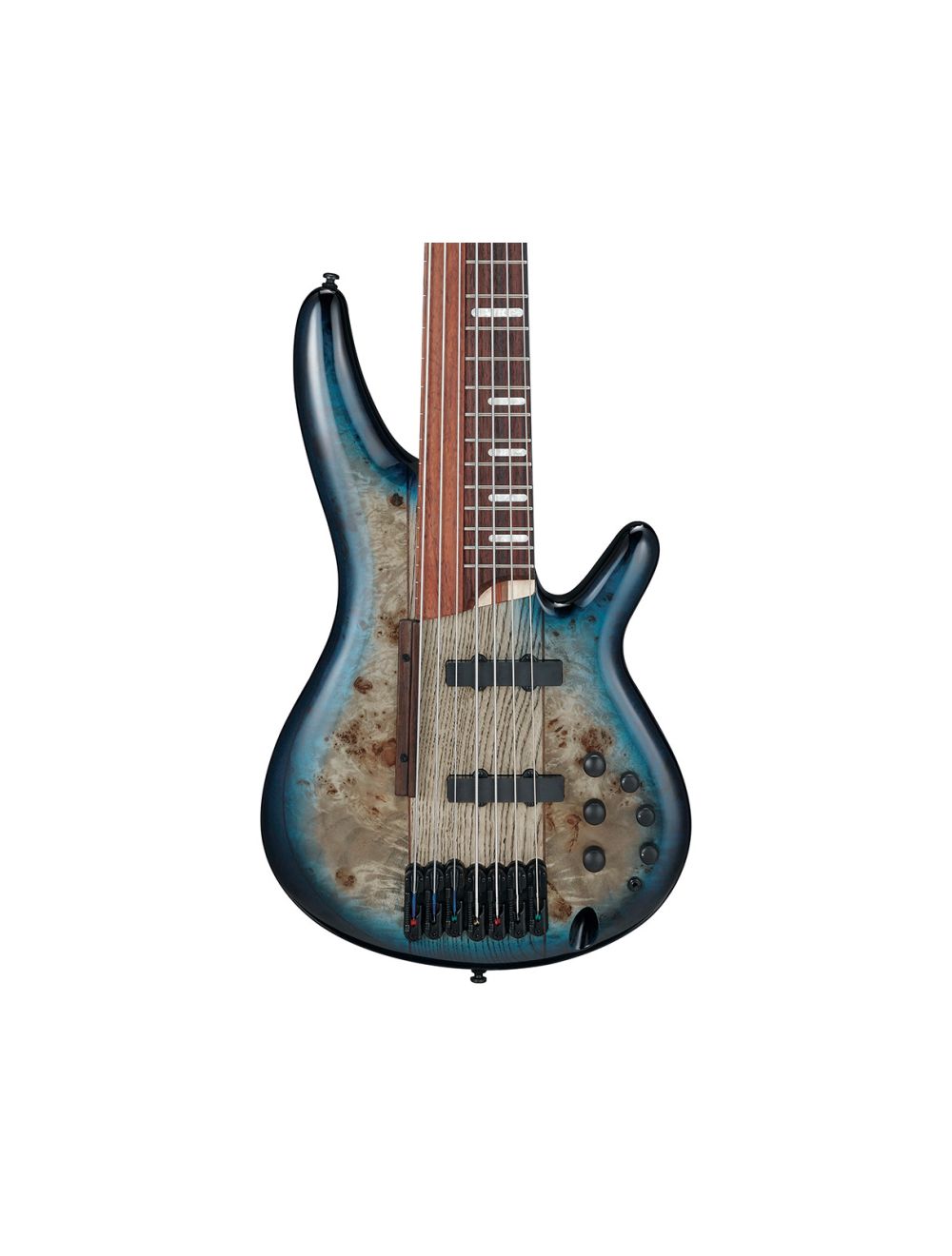 Used Ibanez SRAS7CBS SR 7-Str Electric Bass w/Case - Cosmic Blue Starburst