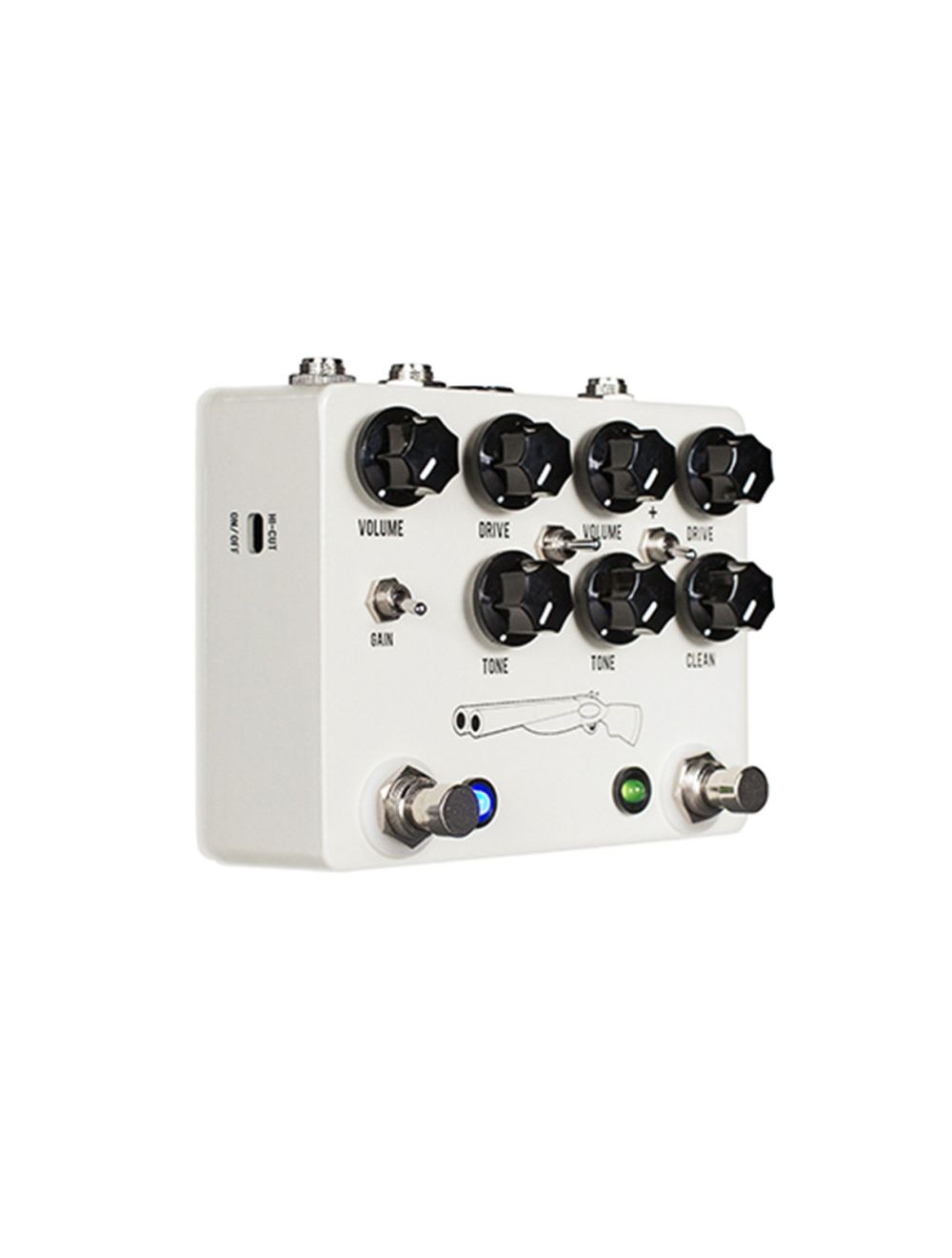 JHS Double Barrel V4 2-in-1 Dual Overdrive Guitar Pedal