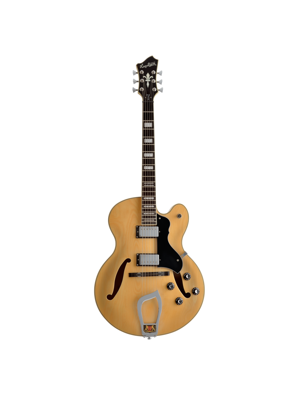 Hagstrom HJ 500 Single Cut Hollow Electric Guitar - Natural