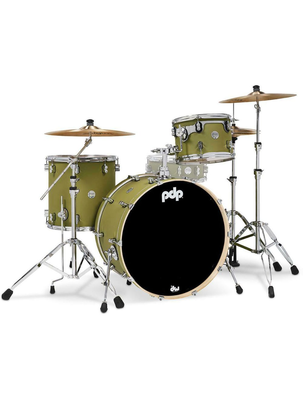 PDP Concept Maple 3-Piece Rock Shell Pack - Satin Olive