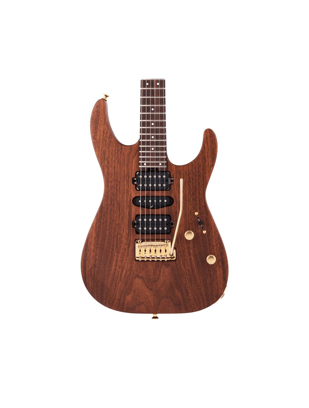 Charvel MJ DK24 HSH 2PT Mahogany w Fig. Walnut Natural w Streaky Ebony FB