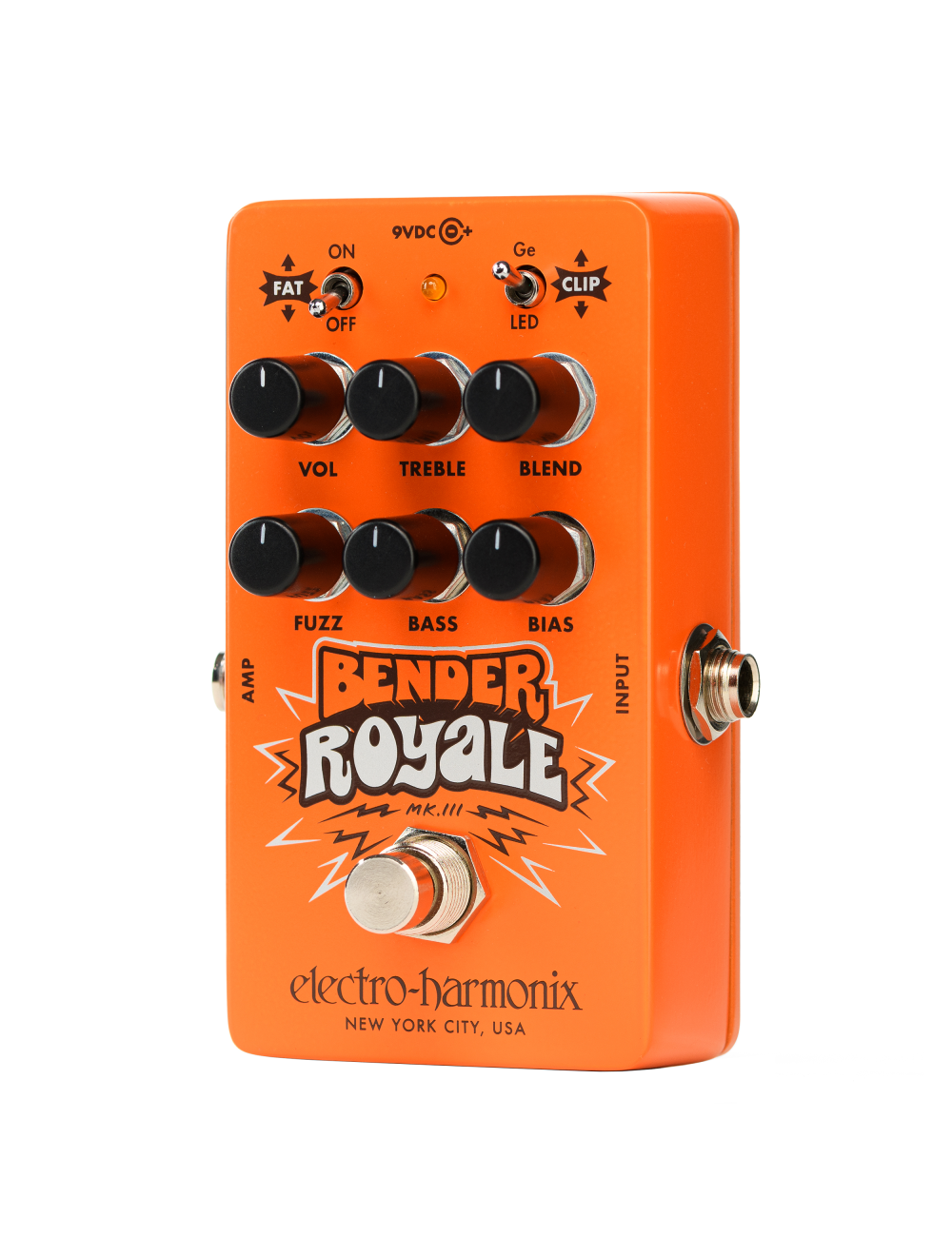 Electro-Harmonix Bender Royale Germanium Fuzz Pedal - Orange