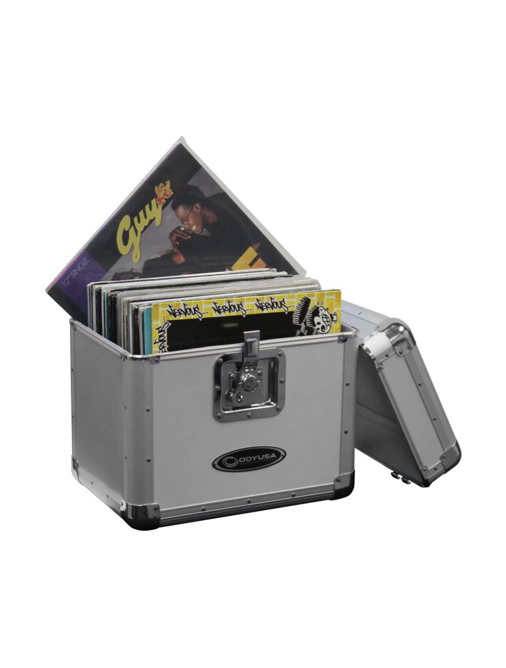 Odyssey KLP1SIL Vinyl Record Case (Silver) (Open Box)