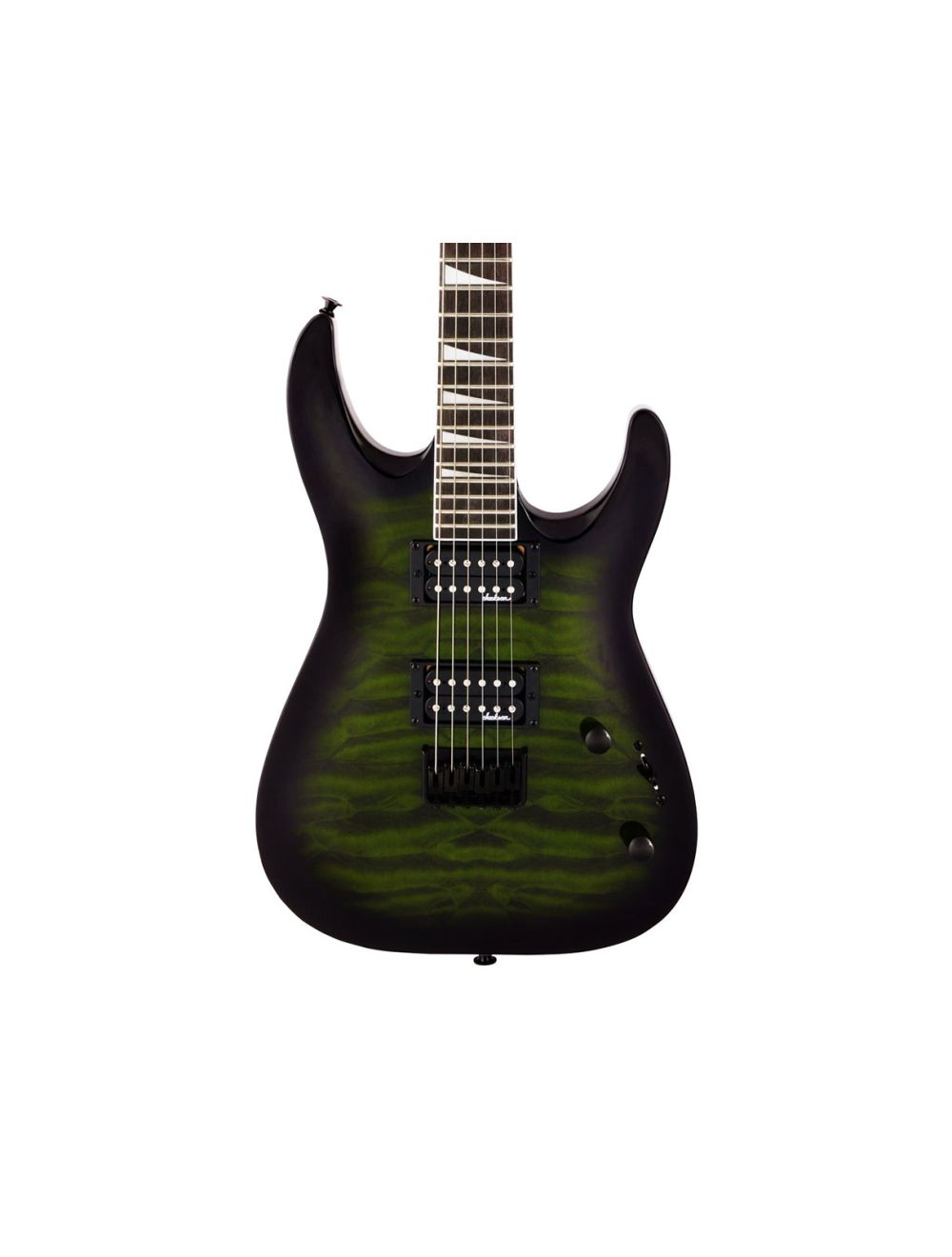 Used Jackson JS Series Dinky Arch Top JS32Q DKA HT - Transparent Green Burst