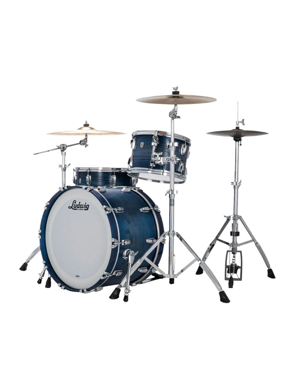 Ludwig Classic Oak Pro Beat 3-pc Shell Pack w/24"  Kick - Blue Burst