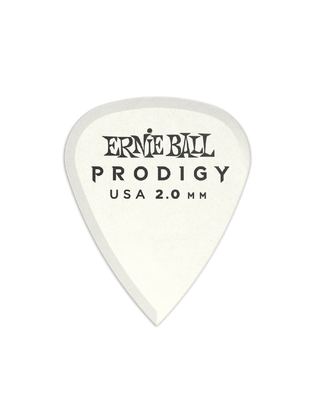 Ernie Ball 2.0mm White Standard Prodigy Picks 6 pack