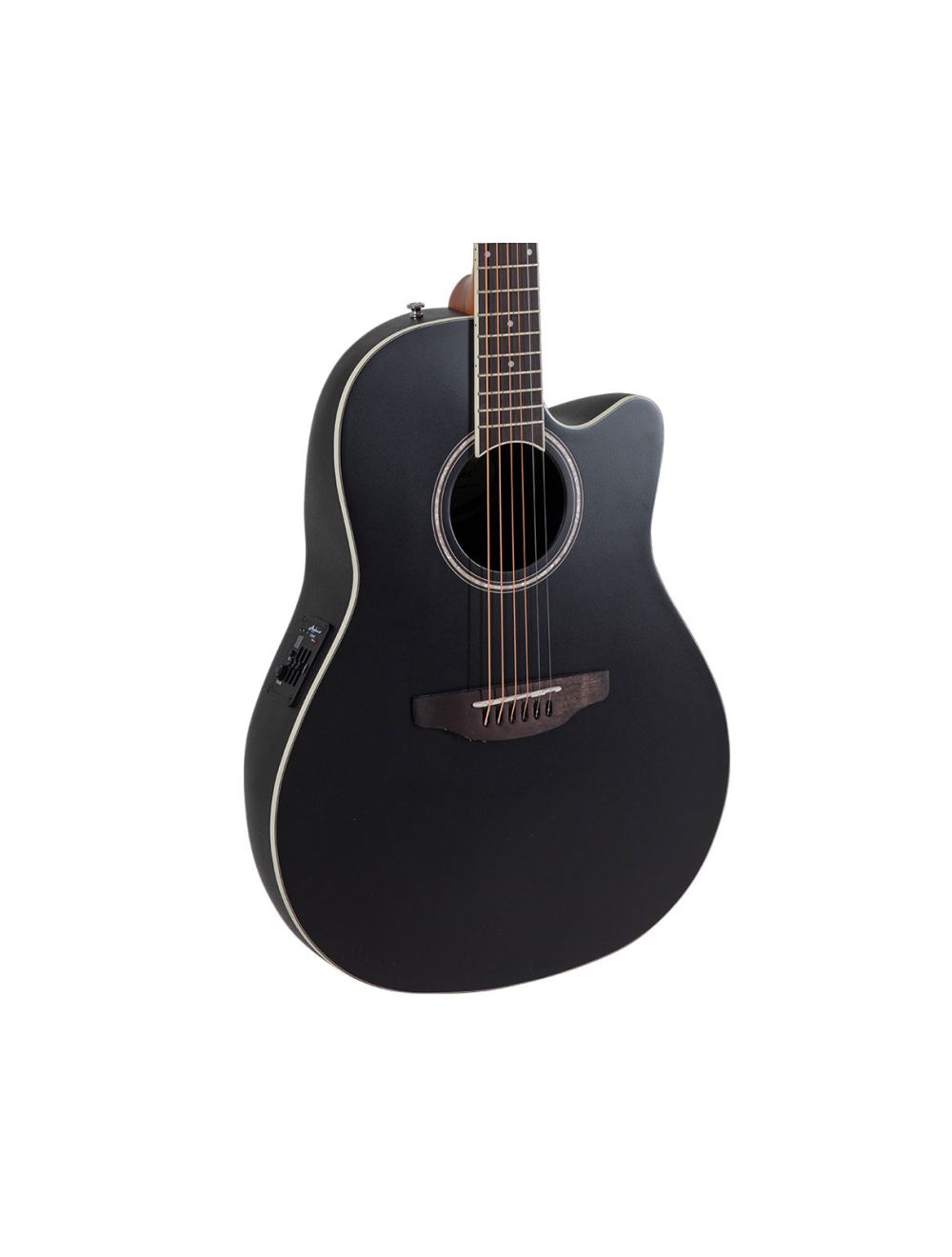 Ovation Applause AE44 5S Cutaway A E Guitar Black Satin