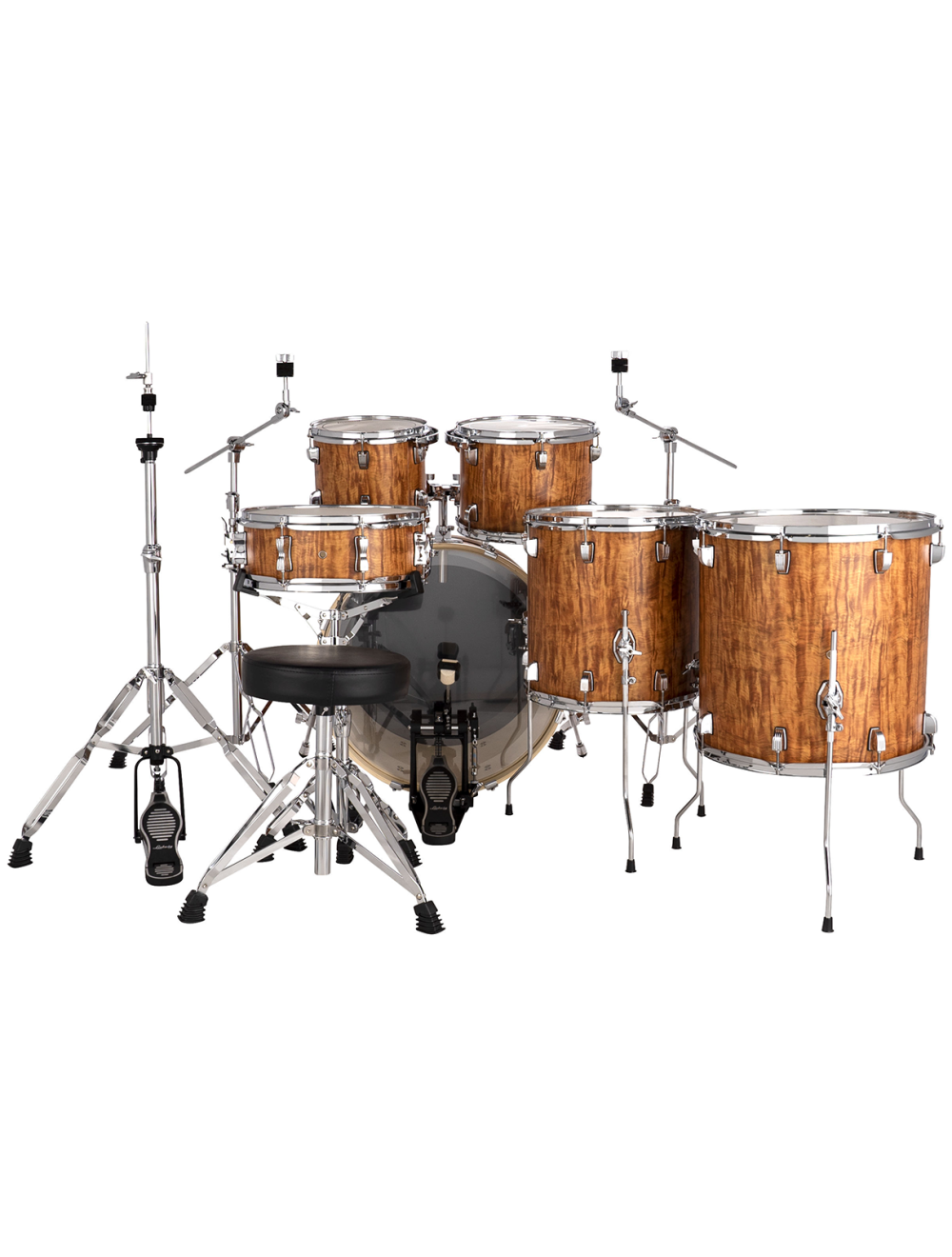 Ludwig Evolution 6-Piece Shell Pack w/22" Kick - Cherry
