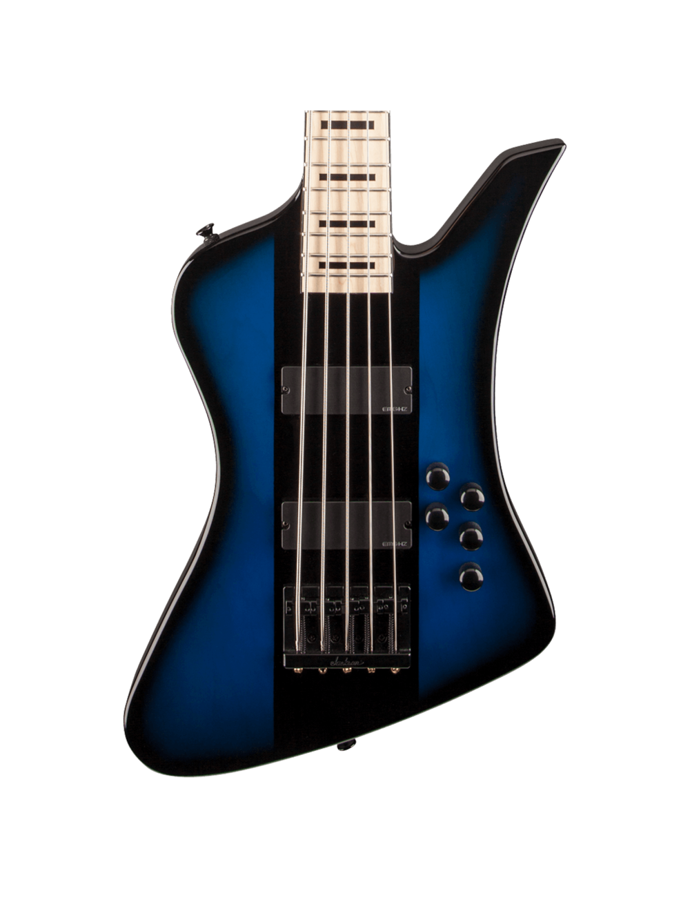 Used Jackson X Series David Ellefson Sig. Kelly Bird V Bass - Blue Stripe