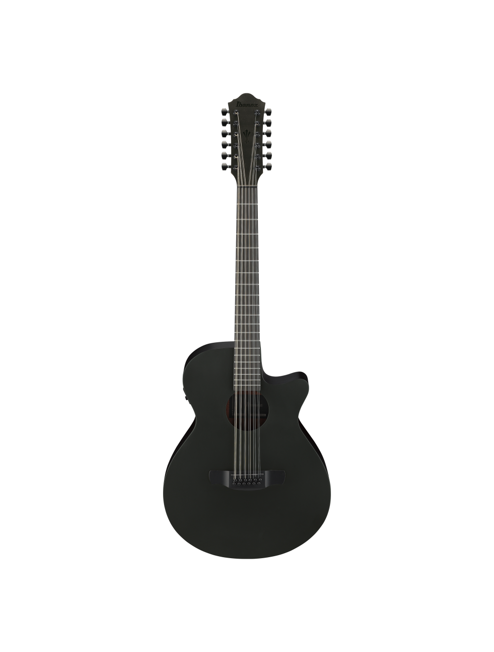Used Ibanez AEG1221 12-String Acoustic-Electric Guitar - Black Out