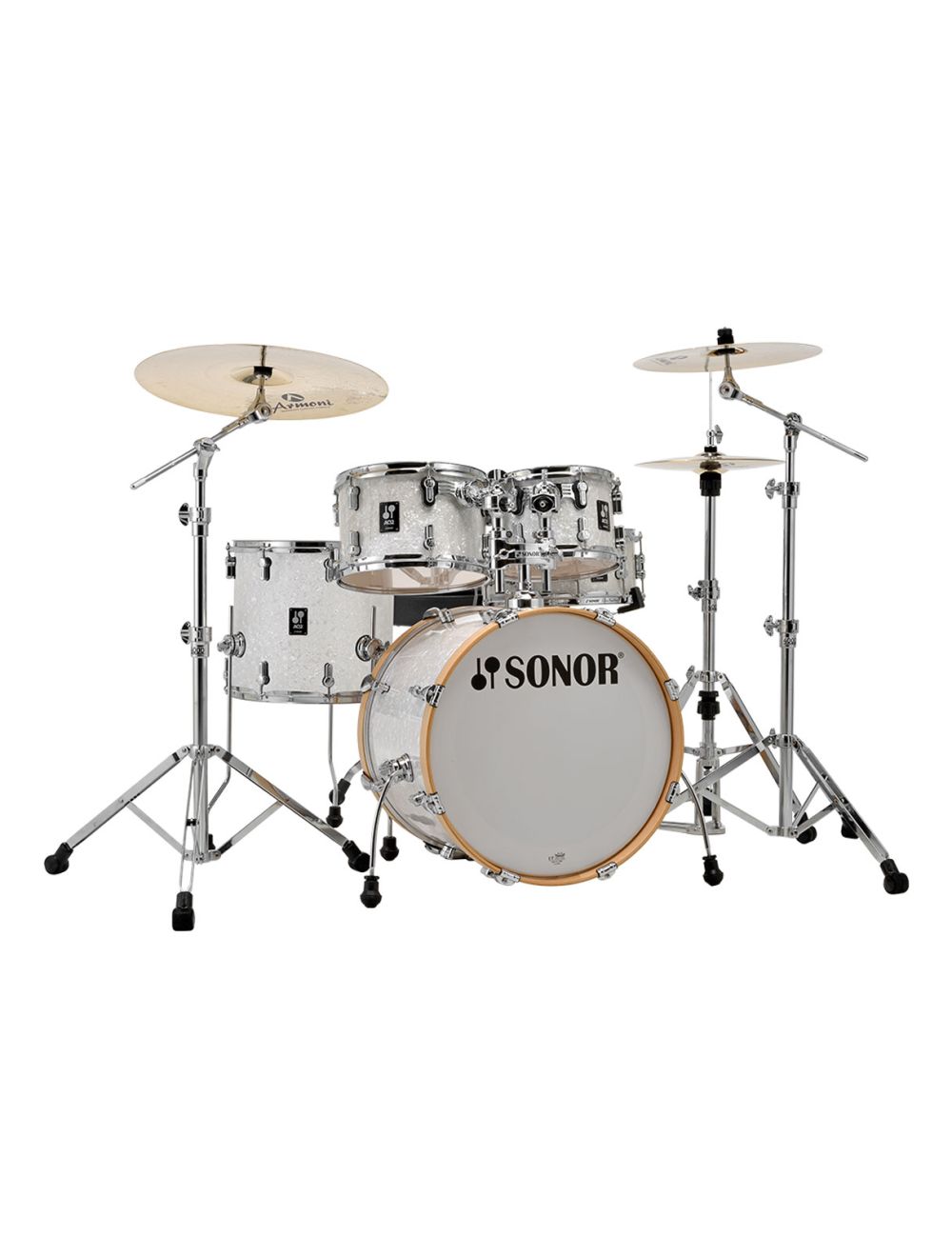 Sonor AQ2 Maple Studio 5-pc Shell Pack w/ 20" Kick - White Marine Pearl - Open Box