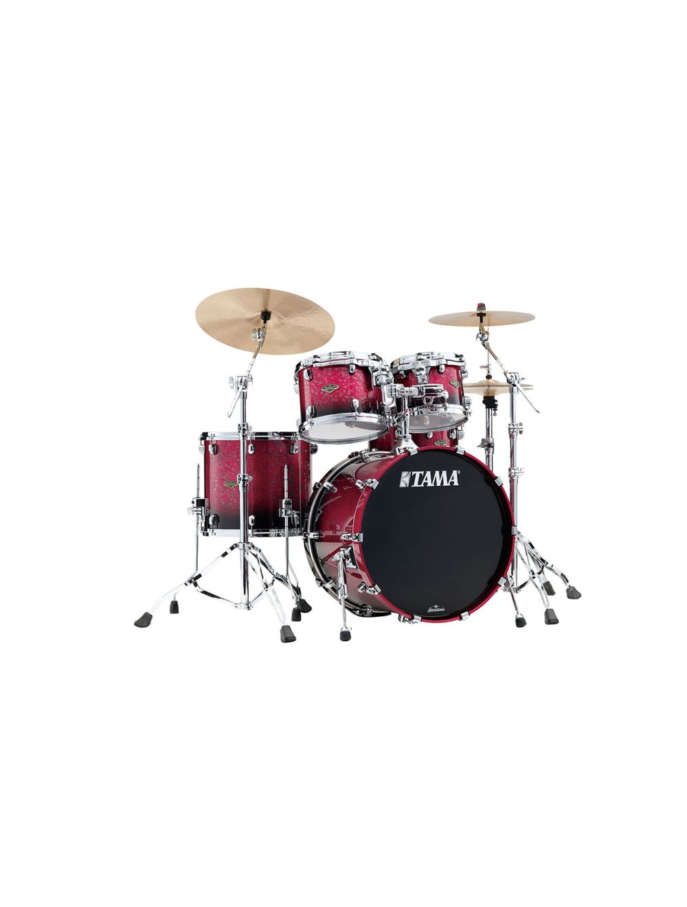 Tama Starclassic Walnut/birch 4-piece Shell Pack - Molten Dark Raspberry Fade