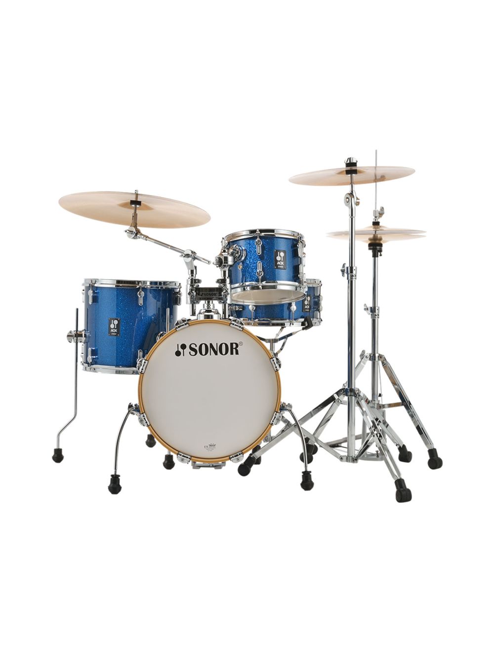 Sonor AQX Jungle 4-pc Shell Pack w/ 16" Kick - Blue Ocean Sparkle