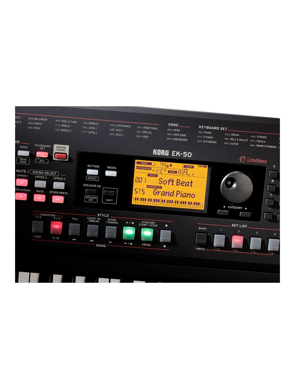 Korg EK-50L 61-Key Arranger Keyboard